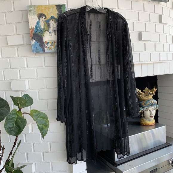 Vintage Sheer Sequin Cardigan/Jacket - Picture 3 of 3
